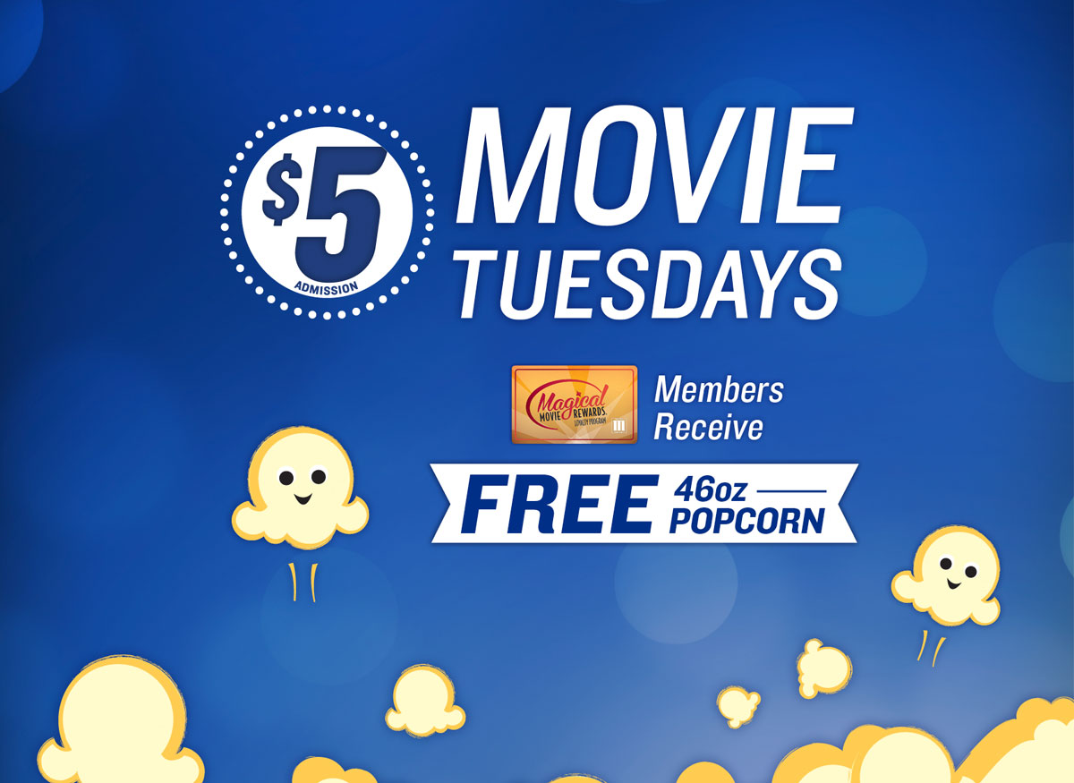 5 Movie Tuesday at Marcus Theatres
